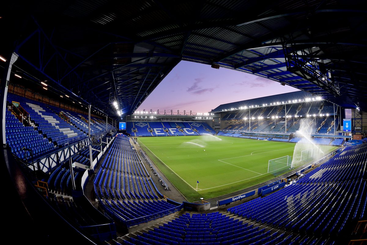 floodlit stadium at night